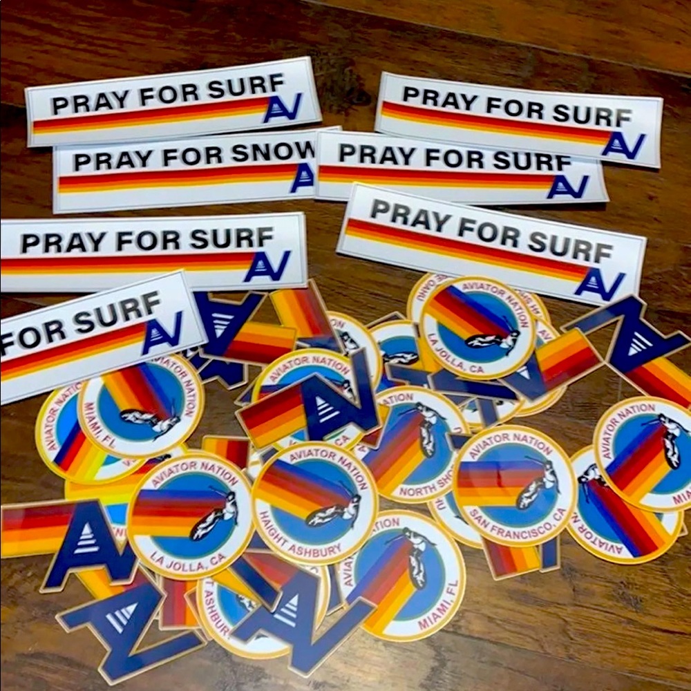 LOT OF 60 Aviator Nation Decal Stickers